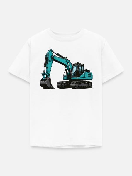 Teal Bagger Illustration - Kinder T-Shirt - Weiß