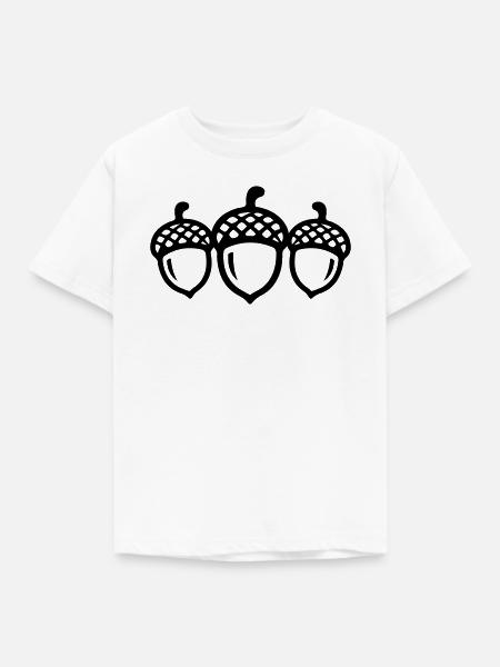 Eichel Symbol - Kinder T-Shirt - Weiß