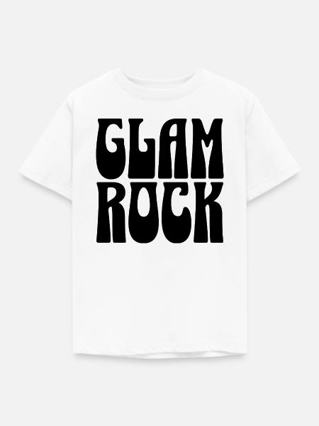 Glam Rock Bold-Logo - Kinder T-Shirt - Weiß