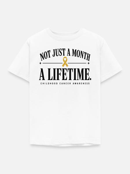 Nicht Nur Ein Monat, Sondern Lebenslanges - Kinder T-Shirt - Weiß