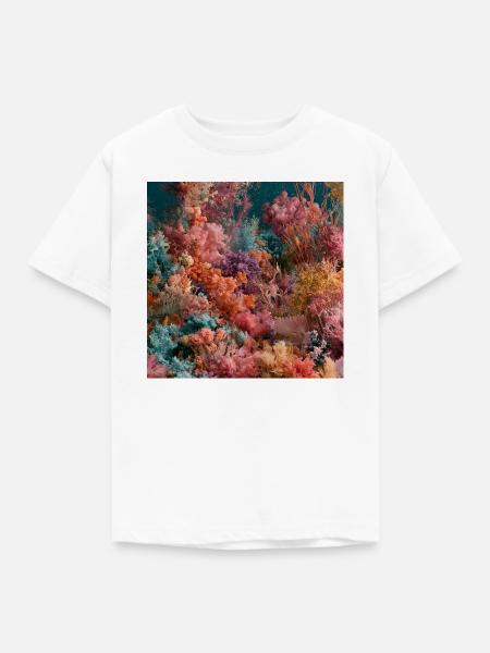 Buntes Unterwasserriff - Kinder T-Shirt - Weiß