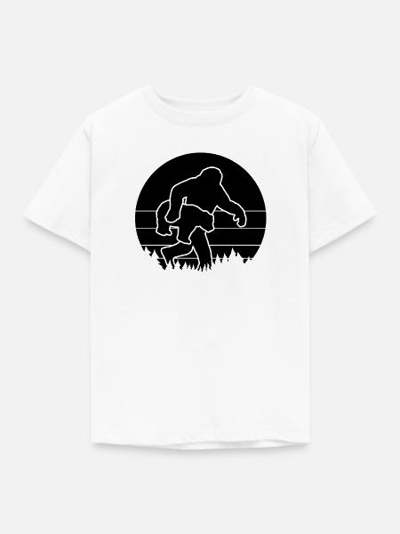 Bigfoot trägt Bären - Kinder T-Shirt - Weiß