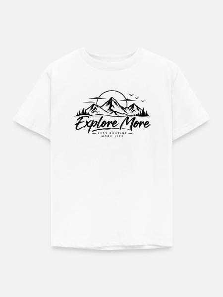 Mehr entdecken - Kinder T-Shirt - Weiß