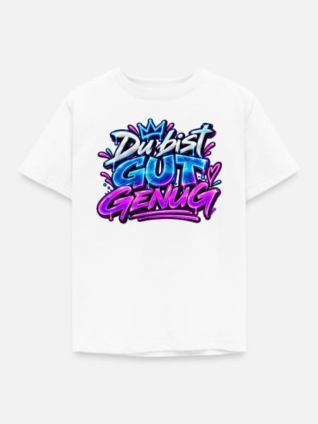 Du bist gut genug - Kinder T-Shirt - Weiß