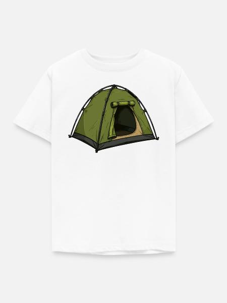 zelt - Kinder T-Shirt - Weiß