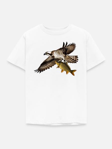 Fischadler Pandion haliaetus Adler - Kinder T-Shirt - Weiß