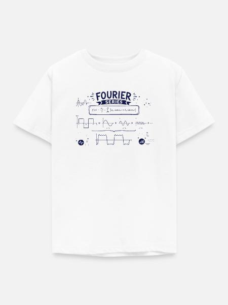 Fourier-Serie - Kinder T-Shirt - Weiß