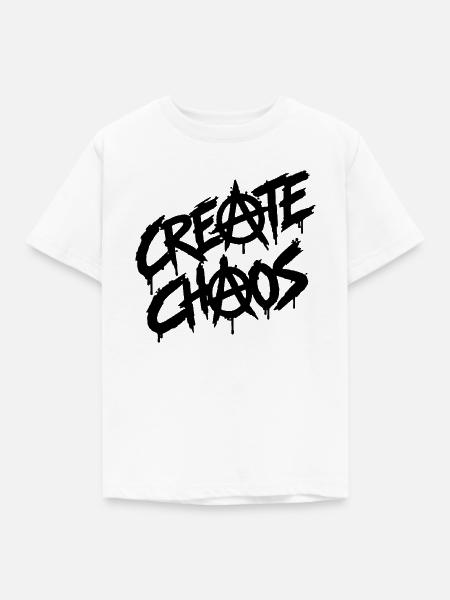 Chaos erzeugen - Kinder T-Shirt - Weiß