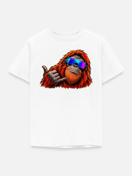 orang-utan-cool - Kinder T-Shirt - Weiß