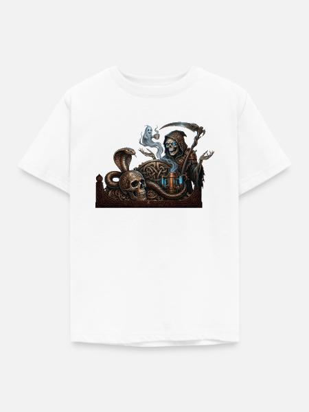 Kaffeepause des Todes - Kinder T-Shirt - Weiß