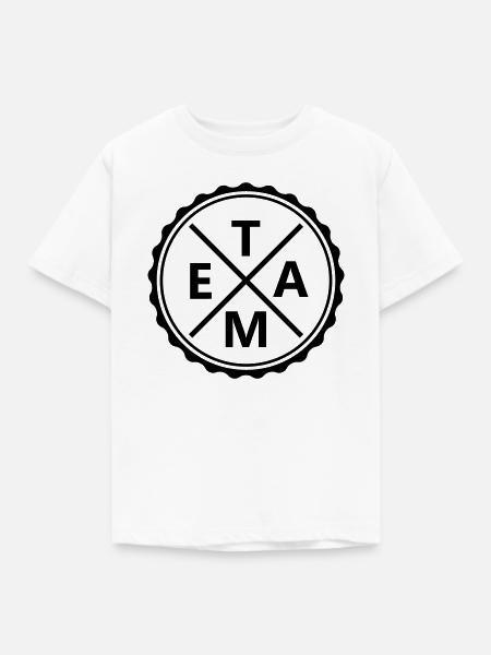 Team - Kinder T-Shirt - Weiß