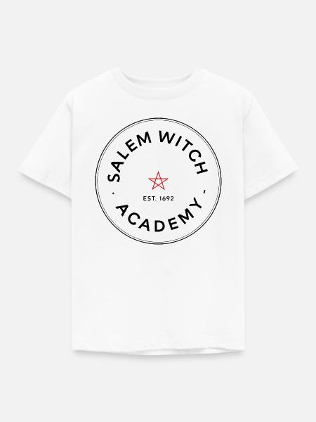 Salem Hexenakademie Emblem - Kinder T-Shirt - Weiß
