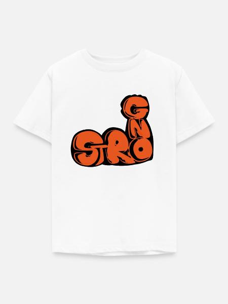 Stark, ein gezogenes Wort - Kinder T-Shirt - Weiß