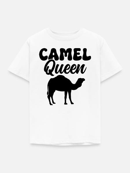 Camel Queen - Kinder T-Shirt - Weiß