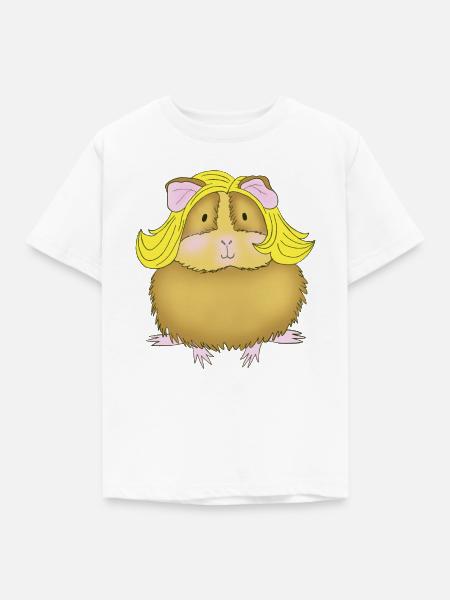 Meerschweinchen Blond Glamour - Kinder T-Shirt - Weiß