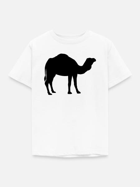 Kamel - Kinder T-Shirt - Weiß