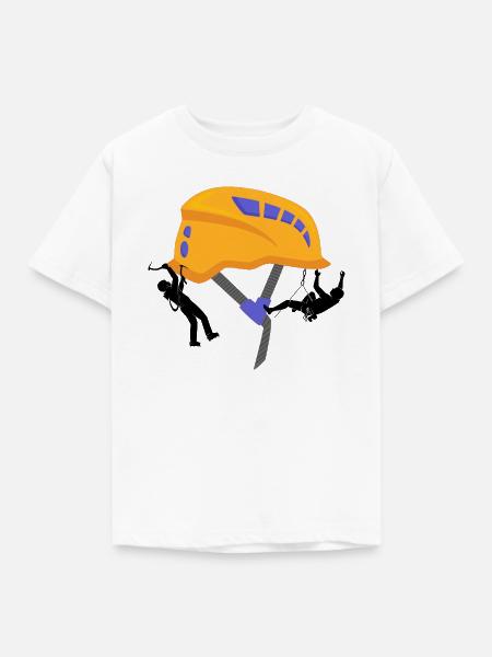 klettern bouldern felsklettern berge Bergsport - Kinder T-Shirt - Weiß