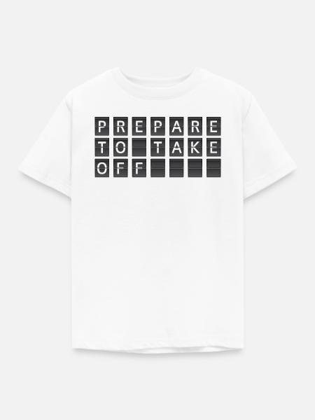 Bereit zum Abflug - Kinder T-Shirt - Weiß