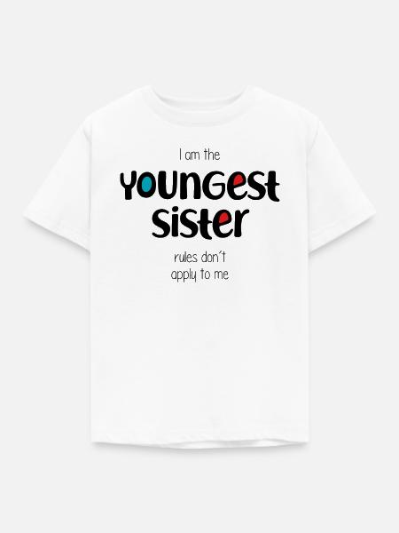jüngste Schwester - Kinder T-Shirt - Weiß