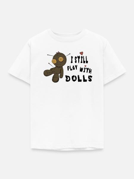 StichHerz Plüschpuppe mit Nadeln - Kinder T-Shirt - Weiß