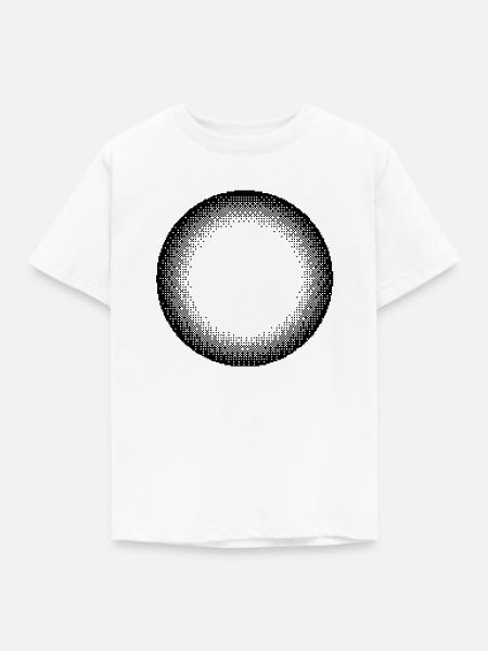 Circle Sun-Design - Kinder T-Shirt - Weiß