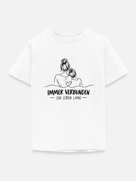 Immer verbunden - Kinder T-Shirt - Weiß
