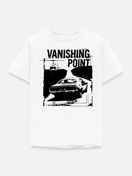 Verschwindungspunkt - Kinder T-Shirt - Weiß