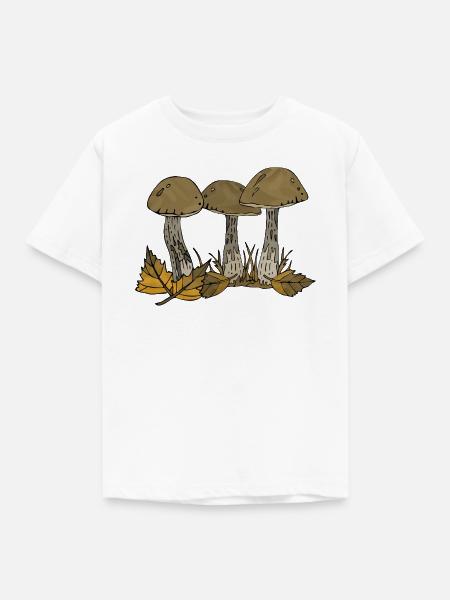 Pilze - Kinder T-Shirt - Weiß