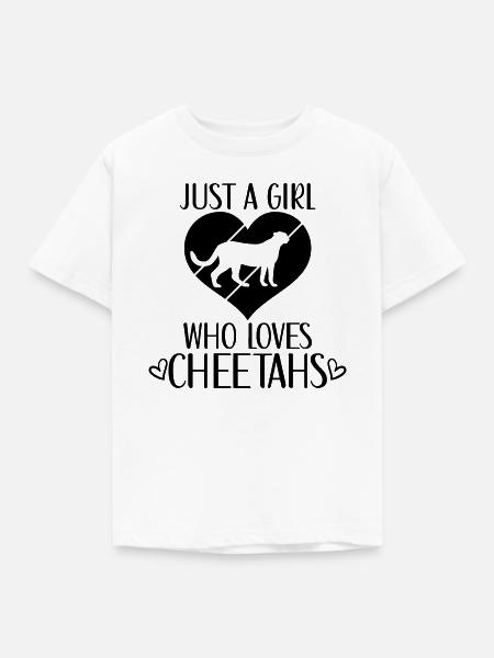 Gepard Spruch Herz - Kinder T-Shirt - Weiß