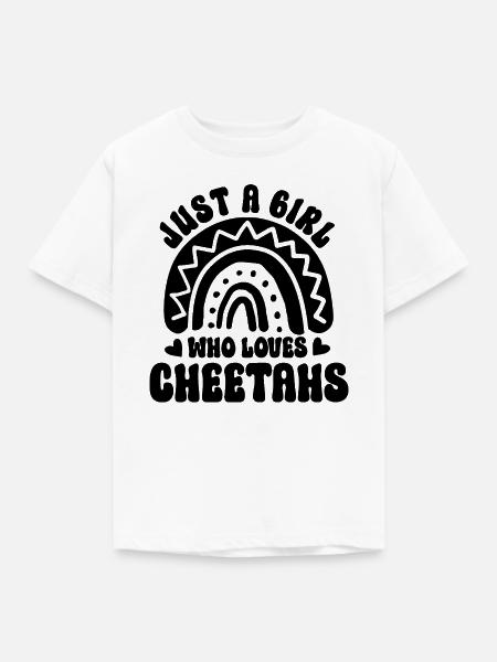 Gepard Spruch Boho-Style - Kinder T-Shirt - Weiß