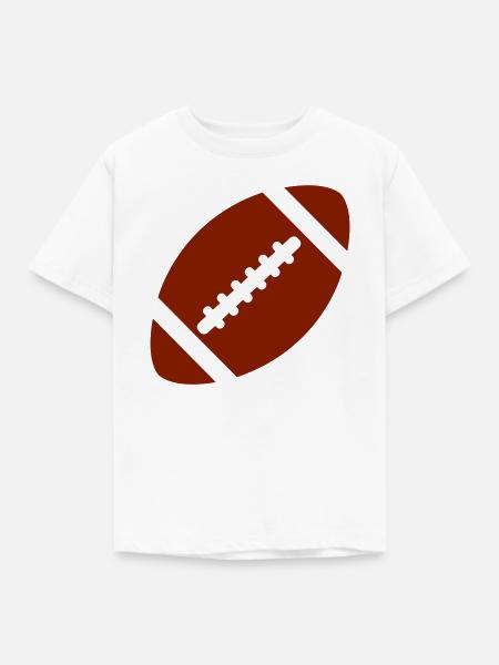 Football - Kinder T-Shirt - Weiß