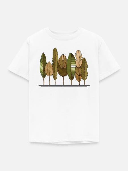 Baum - Kinder T-Shirt - Weiß