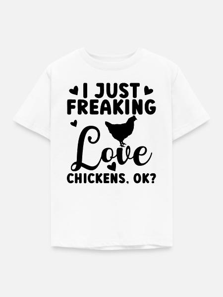 Huhn Humor - Kinder T-Shirt - Weiß
