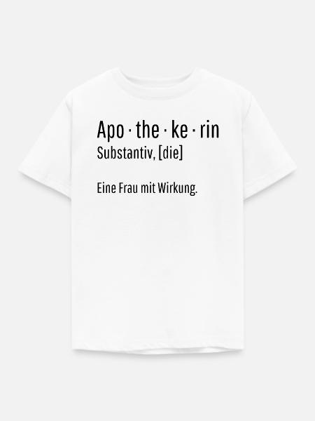 Apothekerin Substantiv Definition Geschenk - Kinder T-Shirt - Weiß