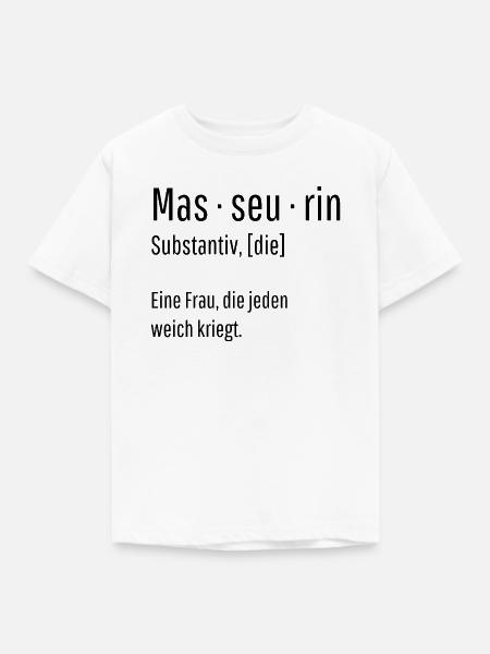 Masseurin Substantiv Definition Massage Geschenk - Kinder T-Shirt - Weiß