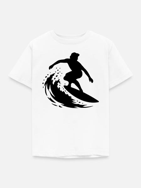 Surf - Kinder T-Shirt - Weiß