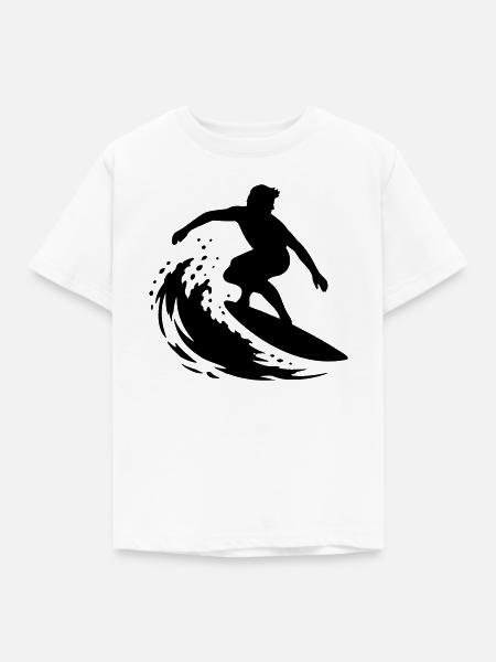 surfer_1 - Kinder T-Shirt - Weiß