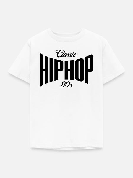 90er-Jahre-Klassiker HipHop - Kinder T-Shirt - Weiß