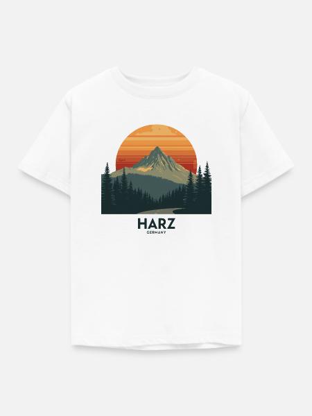 Harz Germany Retro Mountains - Kinder T-Shirt - Weiß