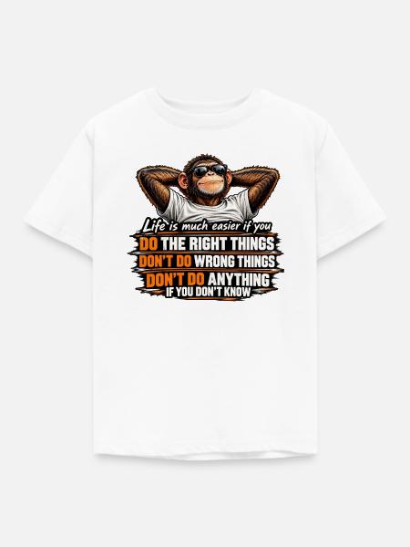 Dotherightthings - Kinder T-Shirt - Weiß
