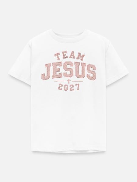 Jesus Patch 2027 - Kinder T-Shirt - Weiß