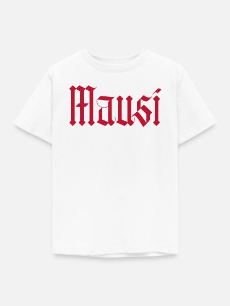 mausi / gothik stil (rot) - Kinder T-Shirt - Weiß