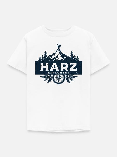 Harz Explorers Outdoor - Kinder T-Shirt - Weiß