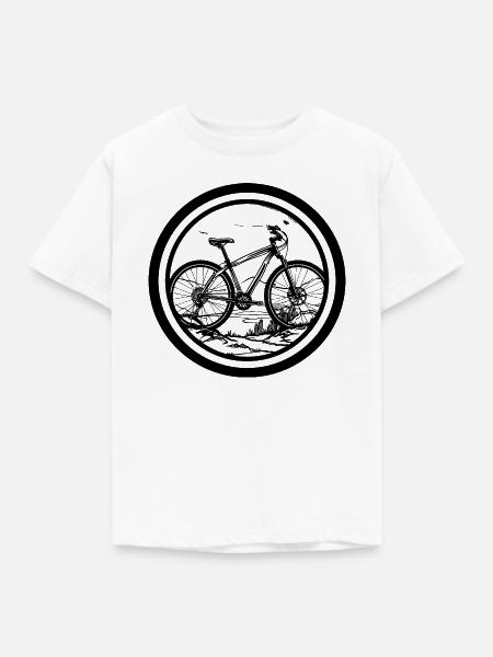 Radfahrer - Kinder T-Shirt - Weiß