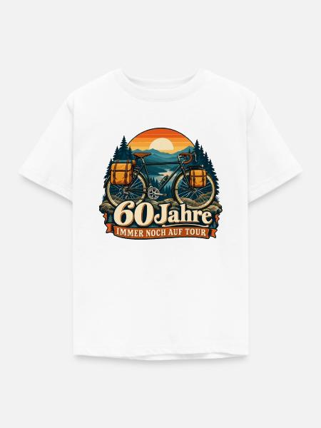 60 Jahre Fahrradreise - Kinder T-Shirt - Weiß