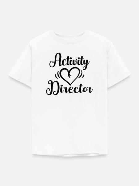 Activity Director Herz - Kinder T-Shirt - Weiß