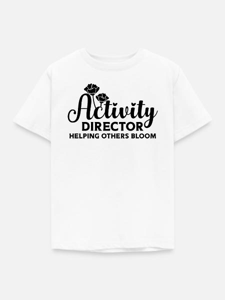 Activity Director Blumen - Kinder T-Shirt - Weiß