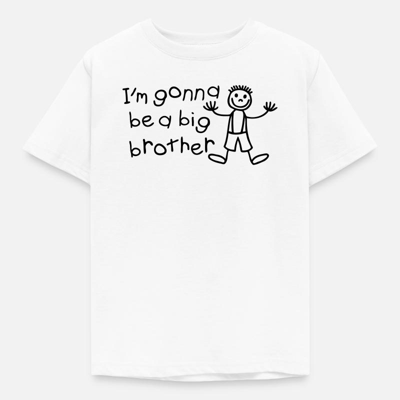 Ich werde ein großer Bruder sein - Kinder T-Shirt - Weiß