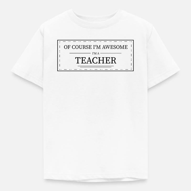 Lehrer - Kinder T-Shirt - Weiß