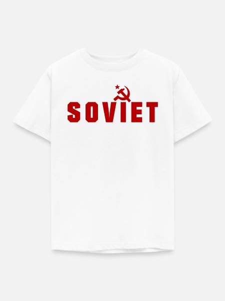 Soviet - Russland - Kinder T-Shirt - Weiß